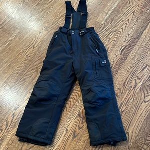 Kids boys snow pant bib 7/8 medium ski